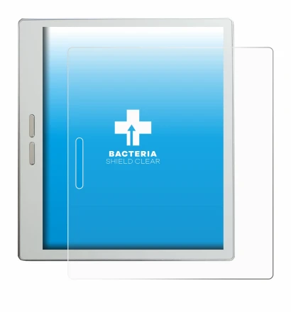 Image of the device Bigme B7 Pro with a wide variety of screen protectors.