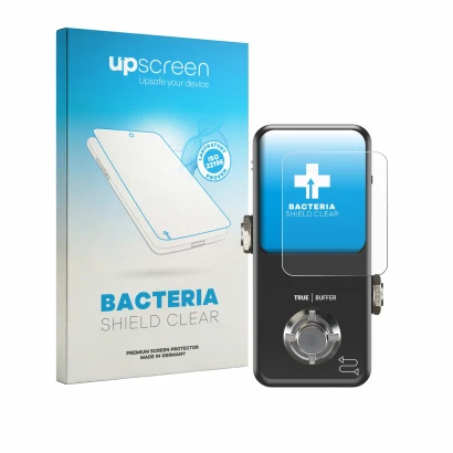 Front side of a product packaging with the brand logo upscreen. Next to it is the device TC Electronic POLYTUNE 3 Noir shown w