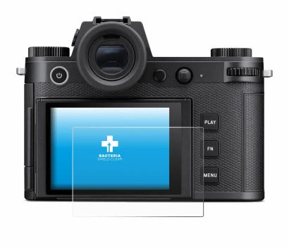 Image of the device Leica SL3-P with a wide variety of screen protectors.