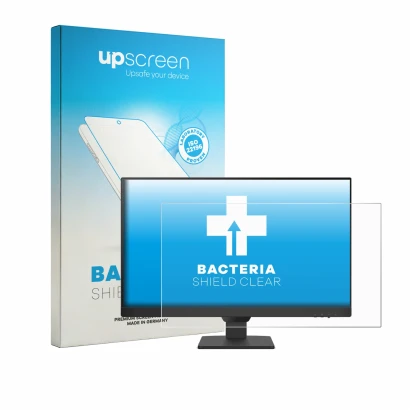 Front side of a product packaging with the brand logo upscreen. Next to it is the device BenQ GW2490E shown with the correspon