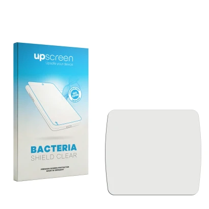 Front side of a product packaging with the brand logo upscreen. Next to it is the corresponding screen protector.