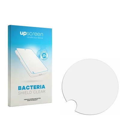 Front side of a product packaging with the brand logo upscreen. Next to it is the corresponding screen protector.