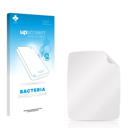 Front side of a product packaging with the brand logo upscreen. Next to it is the corresponding screen protector.