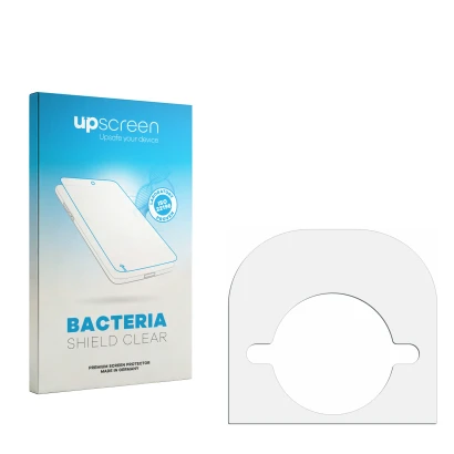 Front side of a product packaging with the brand logo upscreen. Next to it is the corresponding screen protector.