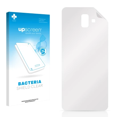 Front side of a product packaging with the brand logo upscreen. Next to it is the corresponding screen protector.