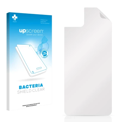 Front side of a product packaging with the brand logo upscreen. Next to it is the corresponding screen protector.