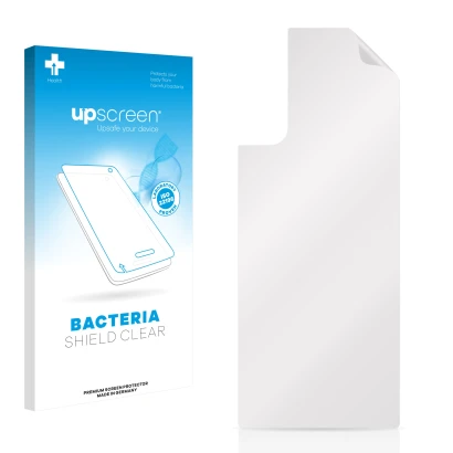 Front side of a product packaging with the brand logo upscreen. Next to it is the corresponding screen protector.