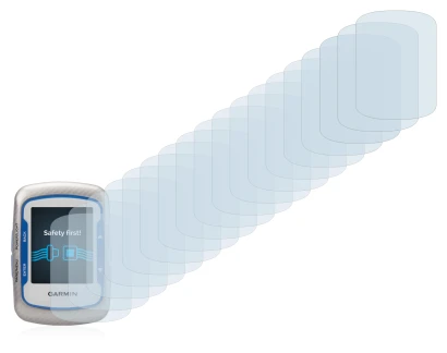 Image of the device Garmin Edge 500 with a wide variety of screen protectors.