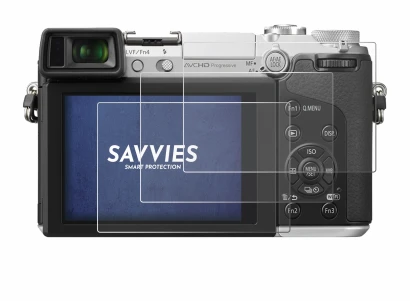 Image of the device Panasonic Lumix DMC-GX7 with a wide variety of screen protectors.