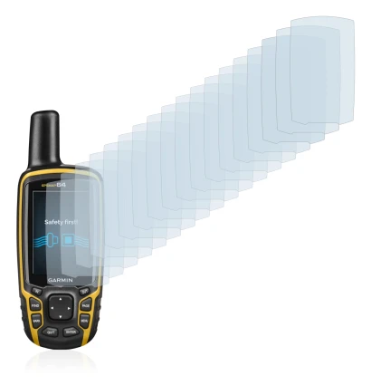 Image of the device Garmin GPSMAP 64 with a wide variety of screen protectors.