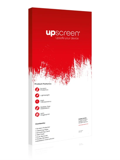 Back side of a product packaging with the brand logo upscreen