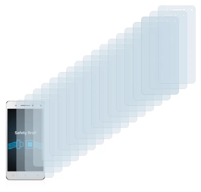 Image of the device Lenovo Vibe S1 with a wide variety of screen protectors.