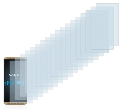 Image of the device ZTE Axon 7 with a wide variety of screen protectors.