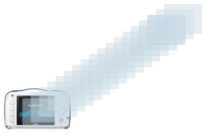 Image of the device Nikon Coolpix W100 with a wide variety of screen protectors.