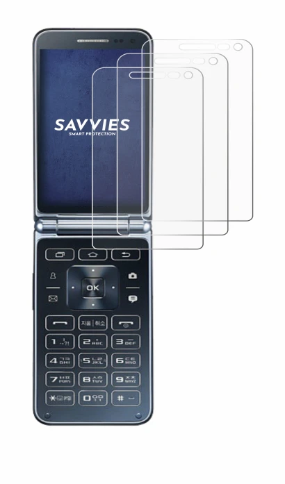 Image of the device Samsung Galaxy Folder 2 with a wide variety of screen protectors.