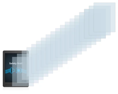 Image of the device Kobo Aura Edition 2 with a wide variety of screen protectors.