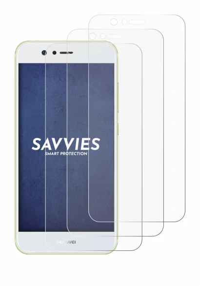 Image of the device Huawei Nova 2 with a wide variety of screen protectors.