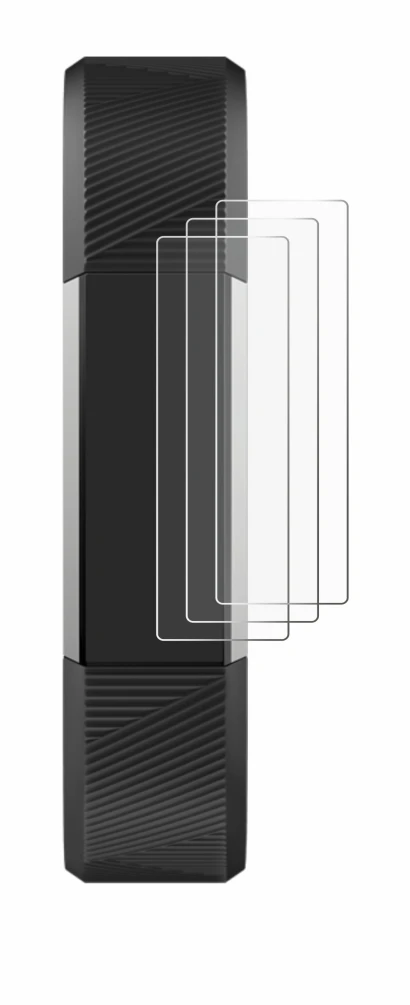Image of the device Fitbit Alta HR with a wide variety of screen protectors.
