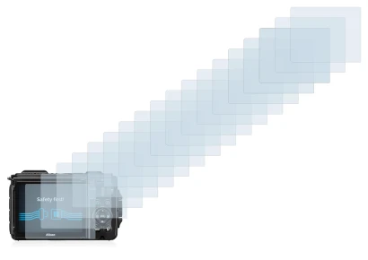 Image of the device Nikon Coolpix W300 with a wide variety of screen protectors.