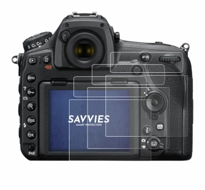 Image of the device Nikon D850 with a wide variety of screen protectors.
