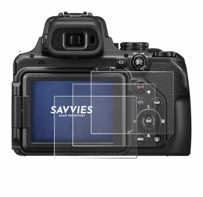 Image of the device Nikon Coolpix P1000 with a wide variety of screen protectors.