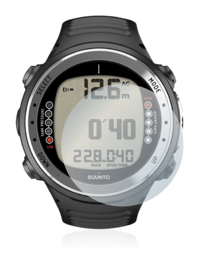 Image of the device Suunto D4I with a wide variety of screen protectors.