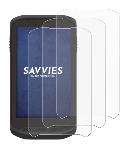 Image of the device Zebra TC25 with a wide variety of screen protectors.
