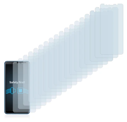 Image of the device Samsung Galaxy A7 2018 with a wide variety of screen protectors.