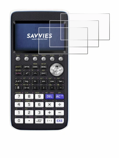 Image of the device Casio FX-CG50 with a wide variety of screen protectors.