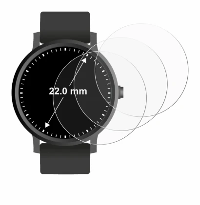 Image of the device Circular Displays (ø: 22 mm) with a wide variety of screen protectors.