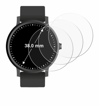 Image of the device Circular Displays (ø: 38 mm) with a wide variety of screen protectors.