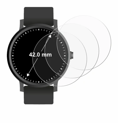Image of the device Circular Displays (ø: 42 mm) with a wide variety of screen protectors.