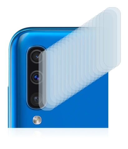 Image of the device Samsung Galaxy A50 (ONLY Camera Lens) with a wide variety of screen protectors.