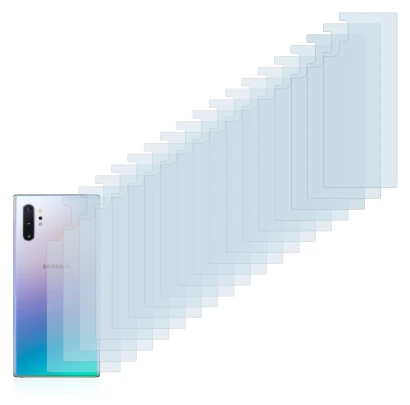 Image of the device Samsung Galaxy Note 10 Plus (Back) with a wide variety of screen protectors.
