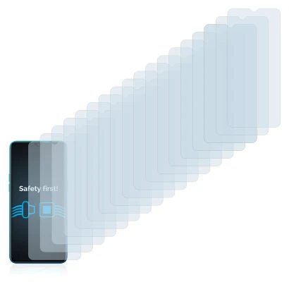 Image of the device realme 5 Pro with a wide variety of screen protectors.