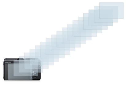 Image of the device Canon EOS M6 Mark II with a wide variety of screen protectors.