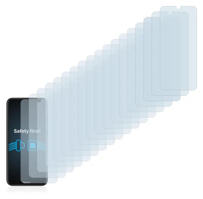 Image of the device Honor 8A with a wide variety of screen protectors.