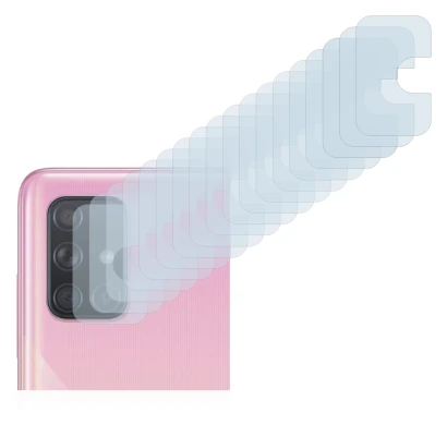 Image of the device Samsung Galaxy A71 (ONLY Camera Lens) with a wide variety of screen protectors.