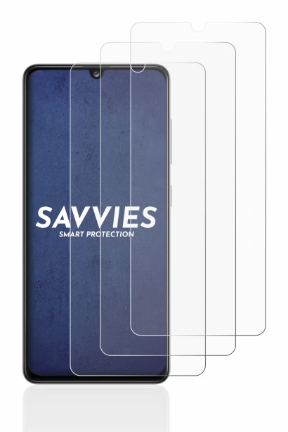 Image of the device Samsung Galaxy A41 with a wide variety of screen protectors.