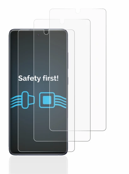Image of the device Samsung Galaxy S20 FE with a wide variety of screen protectors.