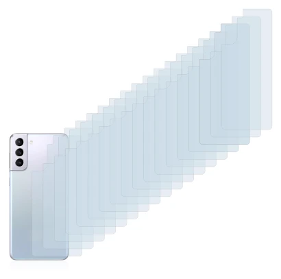 Image of the device Samsung Galaxy S21 5G (Back) with a wide variety of screen protectors.