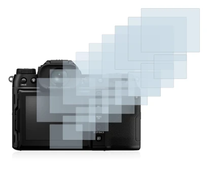 Image of the device Fujifilm GFX100S with a wide variety of screen protectors.
