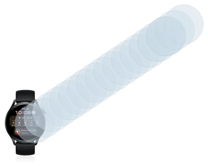 Image of the device Huawei Watch 3 with a wide variety of screen protectors.