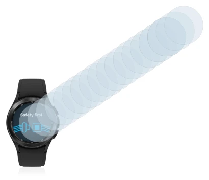 Image of the device Samsung Galaxy Watch 4 Classic (42mm) with a wide variety of screen protectors.