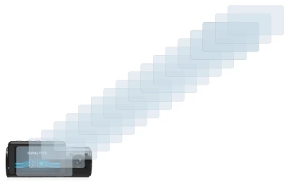 Image of the device Vantrue N4 with a wide variety of screen protectors.