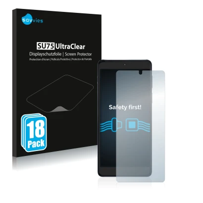 Front side of a product packaging with the brand logo Savvies. Next to it is the device Motorola Edge 20 Pro shown with the co