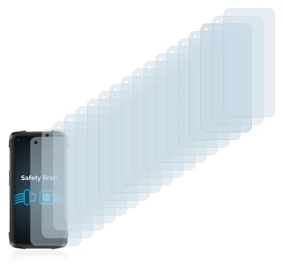 Image of the device Cubot King Kong 7 with a wide variety of screen protectors.