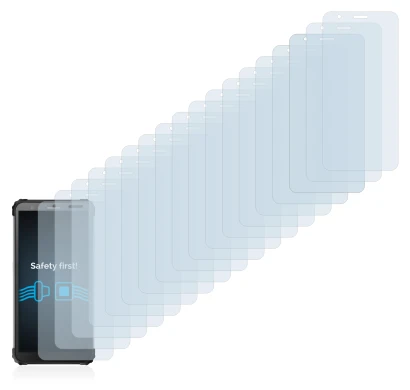 Image of the device Blackview BV6600 Pro with a wide variety of screen protectors.