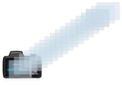 Image of the device Kodak Pixpro AZ525 with a wide variety of screen protectors.