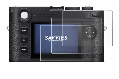 Image of the device Leica M11 with a wide variety of screen protectors.